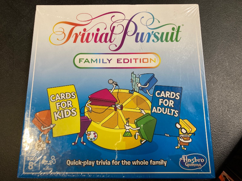 Photo 2 of Hasbro Gaming Trivial Pursuit Family Edition