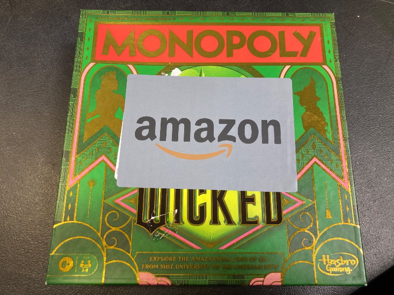 Photo 2 of Monopoly Wicked Edition Board Game | Inspired by The Motion Picture | Ages 8+ | 2 to 6 Players | 30 Mins. | Family Games for Kids, Teens, and Adults