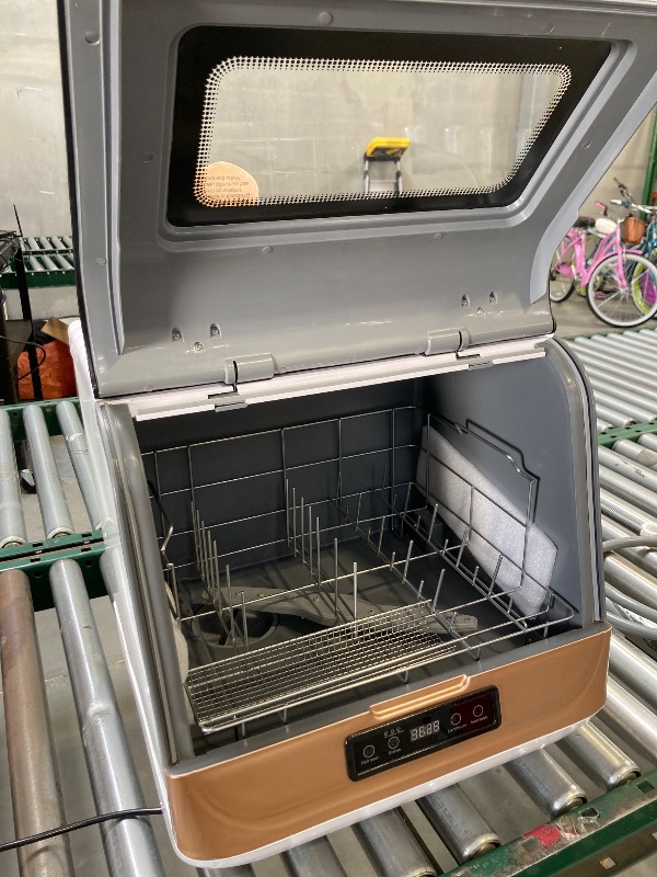 Photo 3 of 800W Portable Countertop Dishwasher, 7.8L Spray Type Dishwasher, 3 Washing Conditions, Residual Temperature Drying + Air-cooled Drying, Mini Compact Dishwasher 110V-50HZ
