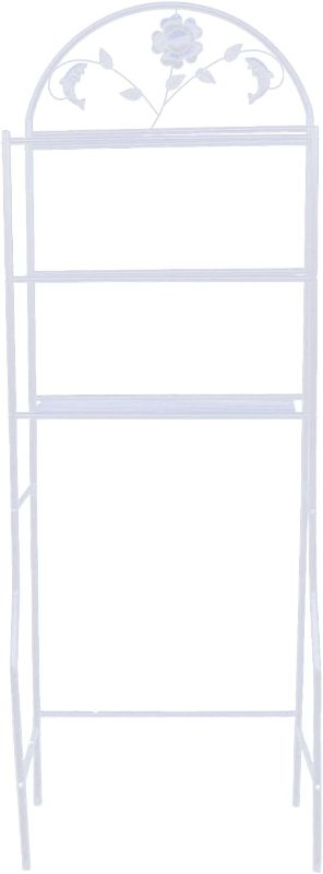 Photo 1 of 3-Tier Over-The-Toilet Storage Rack (White)
