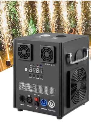 Photo 1 of Otufan 700W Cold Spark Machine Sparklers Machine for Wedding DMX Firework Machine Smart Stage Special Effect Machine for Wedding Party DJ Disco, Black
