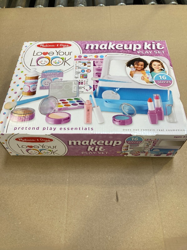 Photo 2 of Melissa & Doug Love Your Look - Makeup Kit Play Set,16 pieces of pretend makeup
