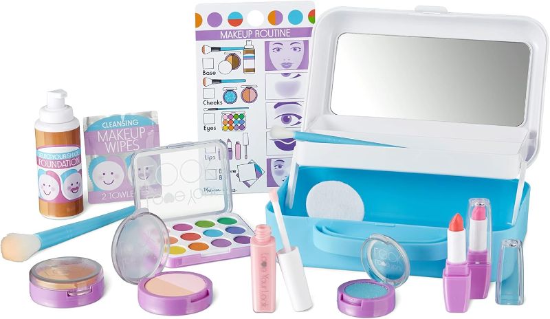 Photo 1 of Melissa & Doug Love Your Look - Makeup Kit Play Set,16 pieces of pretend makeup
