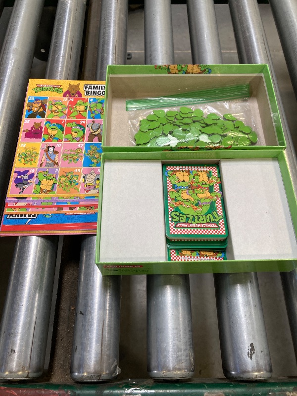 Photo 1 of AQUARIUS Teenage Mutant Ninja Turtles Bingo Game - Fun Family Party Game for Kids, Teens and Adults - Entertaining Family Game Night Gift - Officially Licensed TMNT Merchandise - Ages 6 and Up