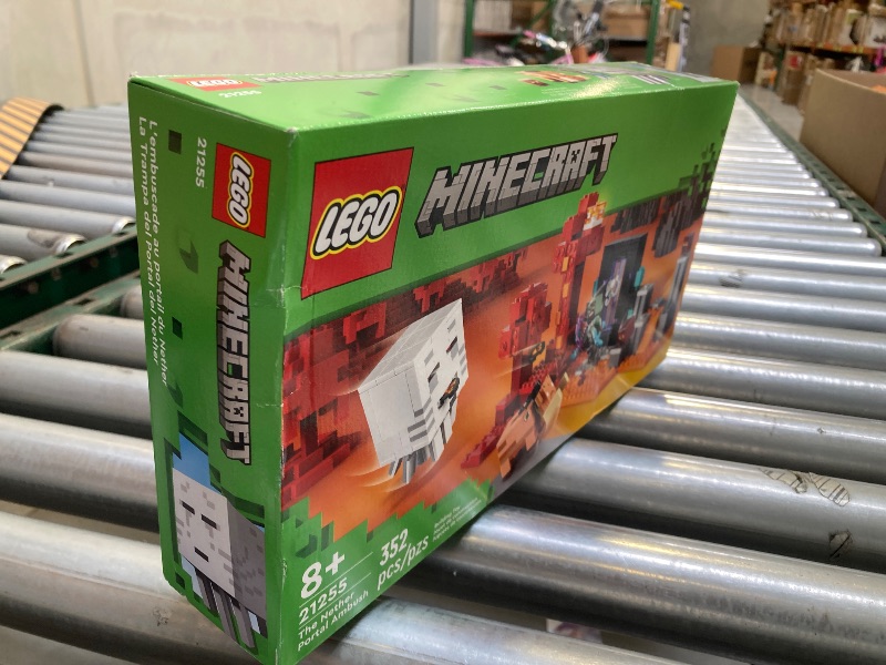 Photo 1 of LEGO Minecraft The Nether Portal Ambush Adventure Set, Building Toy for Kids with Minecraft Action Figures and Battle Scenes, Minecraft Toy for Boys, Girls and Gamers Ages 8 and Up, 21255