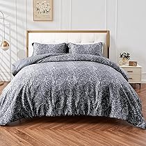 Photo 1 of Axyu Queen Size Comforter Set, Soft Comforter for All Seasons Warm, 3 Pieces Lightweight Bedding Set, 1 Comforter and 2 PillowShams, PATTERN MAY DIFFER SLIGHLTY FROM STOCK IMAGE