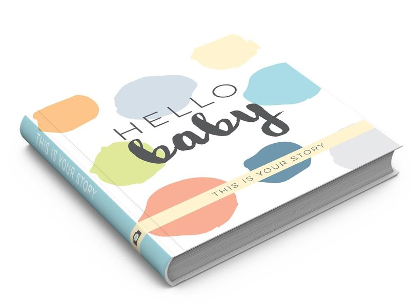 Photo 1 of Modern Baby Memory Book (Aqua/Green/Grey/Blue)
