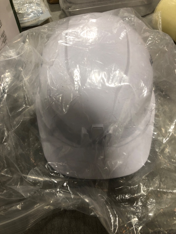 Photo 2 of Ergodyne - 60144 Vented Hard Hat Cap Style, Ratchet Suspension, Class C, Skullerz 8972,White