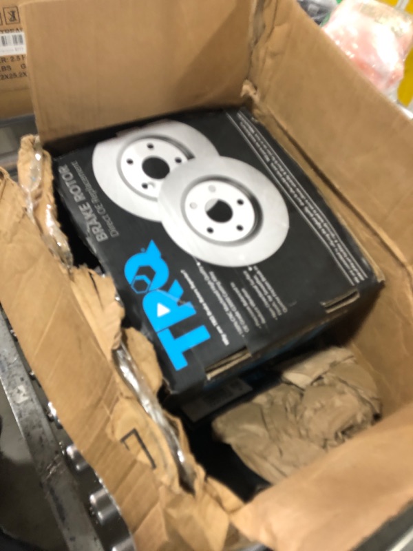 Photo 1 of TRQ Front Brake Pad & Rotor Kit Brake Pads Brake Rotor Semi-Metallic Compatible with 1987-1993 Ford E-150 Econoline E-150 Econoline Club Wagon 1986-1993 F-150