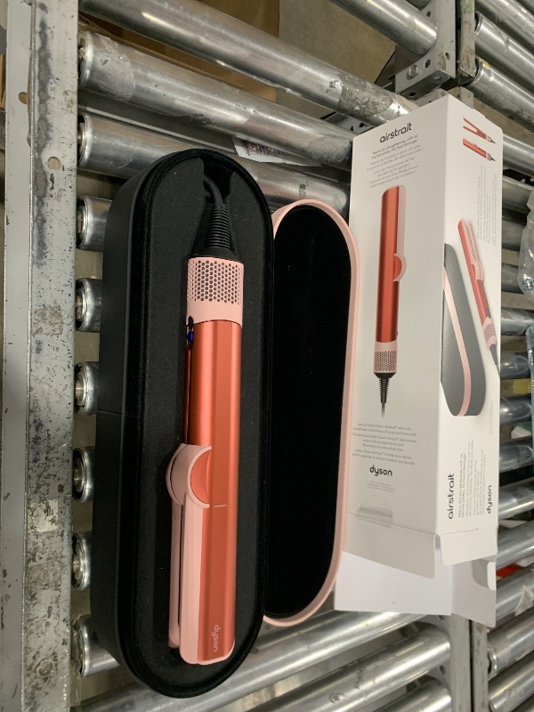 Photo 2 of Dyson Special edition Airstrait™ straightener in Strawberry bronze and blush pink