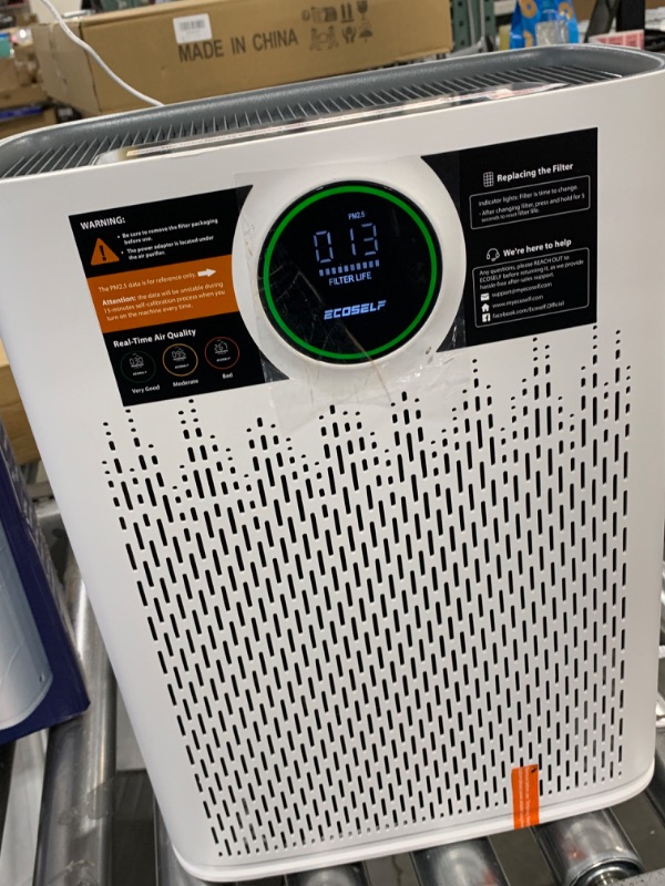 Photo 1 of Air Purifiers for Home Large Room, with Smart Mode, PM2.5 Air Quality Display, 22dB Sleep Mode, Aromatherapy, Cover Up to 1295 Ft² with 2X-Purification & 360°Air Outlet, HAP603, White
