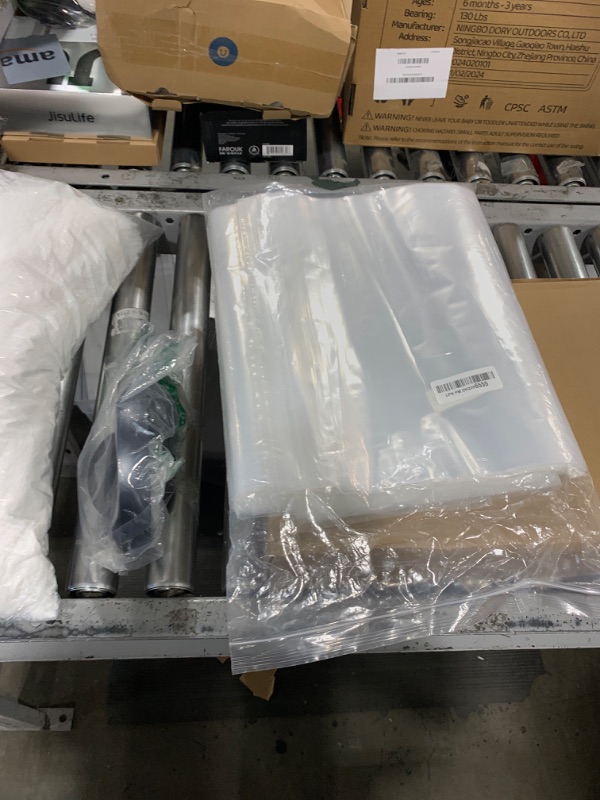 Photo 1 of Spartan Industrial - 13” X 15” (200 Count) 2 Gallon Clear Reclosable Zip Plastic Poly Bags with Resealable Lock Seal Zipper - 2 Mil