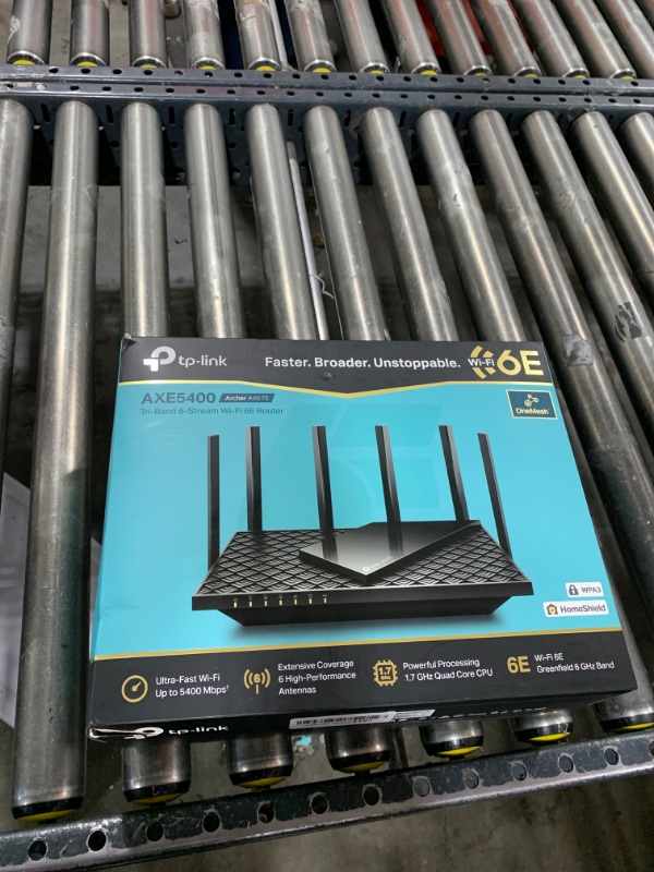 Photo 4 of TP-Link AXE5400 Tri-Band WiFi 6E Router (Archer AXE75)- Gigabit Wireless Internet Router, ax Router for Gaming, VPN Router, OneMesh, WPA3