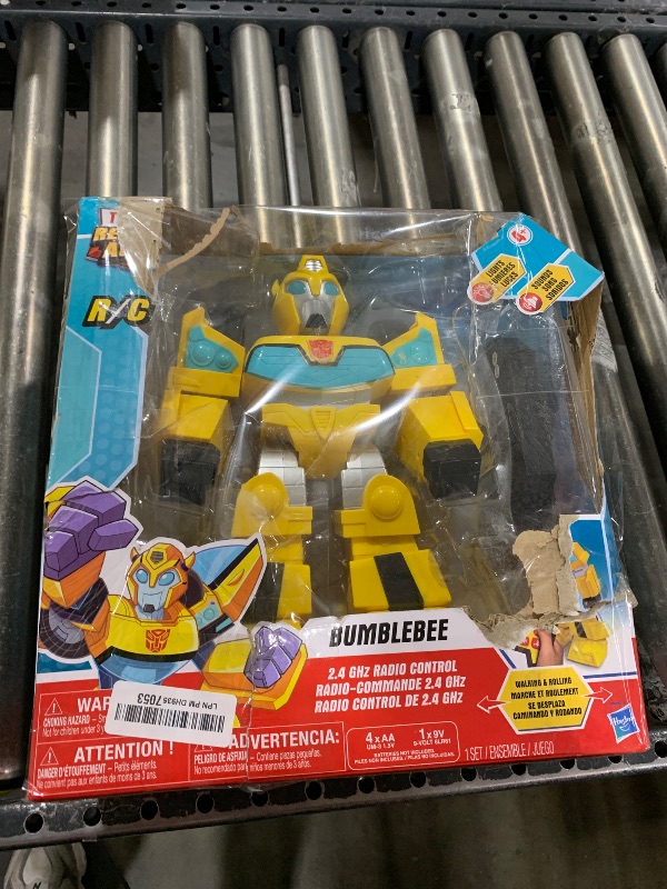 Photo 1 of Jam'n Hasbro: Transformers Rescue Bots Academy: Bumblebee RC Robot - 12" Walking Transformer, Lights & Sounds, Radio Controlled, Full Function, 2.4 GHz