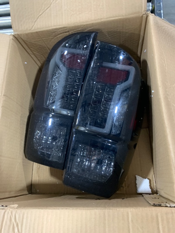 Photo 2 of WOLFSTORM LED Tail Light Assembly for 2016-2023 Toyota Tacoma with New LED Light Design, 16-23 Toyota Tacoma LED Tail Light Assembly,1 Pair(Smoke Lens)