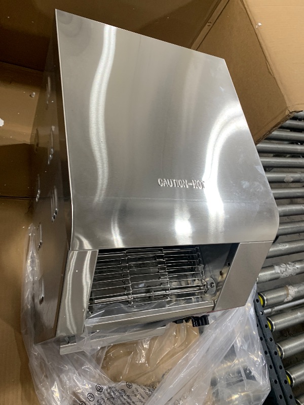 Photo 2 of CROSSON ETL Listed Conveyor Toaster 450PCS/Hour 10" Wideness With 3" Opening Heavy Duty Commercial Toaster for Cafes,Buffets, Restaurants and Coffee shops-120V,1800W