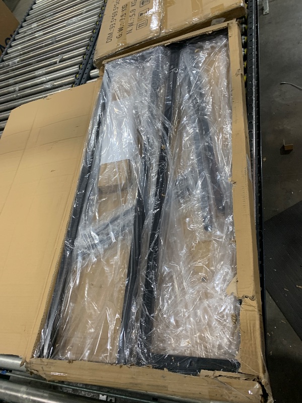 Photo 1 of SSWBasics Black 4 Way Adjustable Clothing Rack with Slanted Arms - Retail Clothing Rack Display - Adjustable Height Arms from 48" to 72" Perfect for Clothing Stores