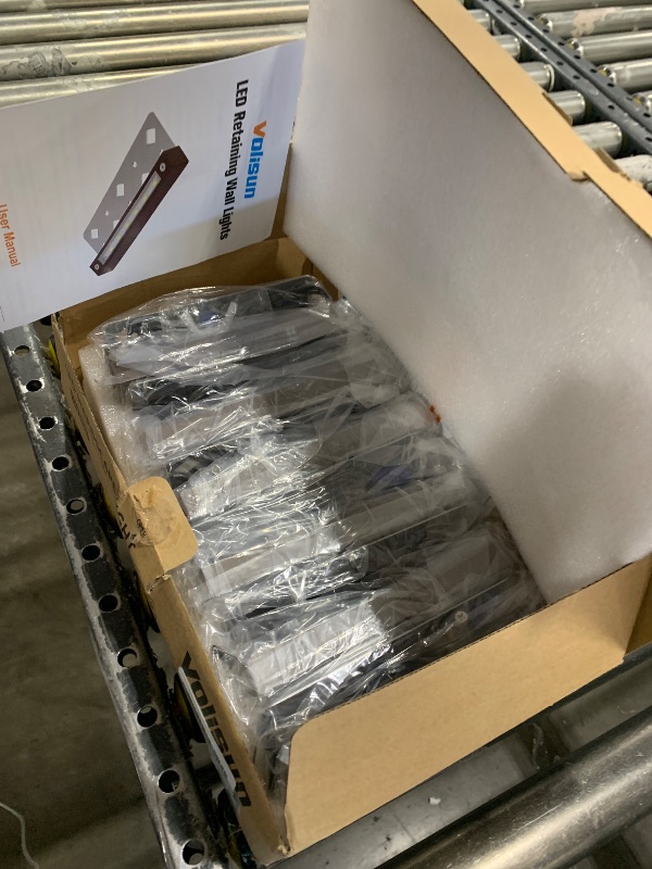 Photo 1 of VOLISUN 12 Pack 7 Inch Retaining Wall Lights, Waterproof LED Hardscape Lighting, Cuttable Low Voltage Landscape Lighting