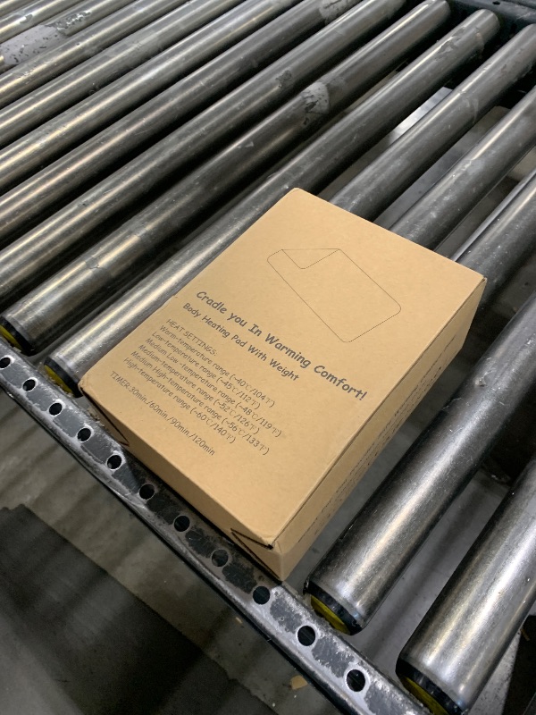 Photo 1 of Weighted Heating Pad-Electric Heating Pads for Back,Neck,Abdomen,Moist Heated Pad (Weighted Light Gray,12''×24'')