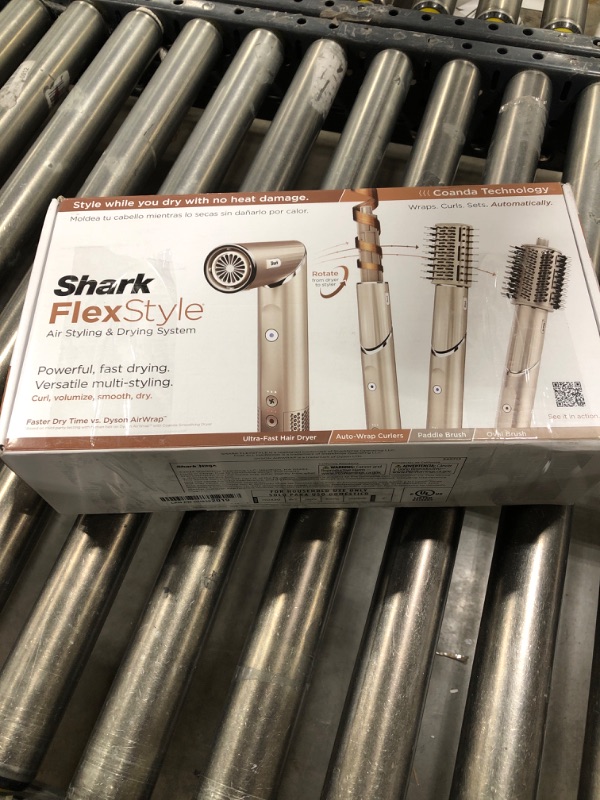 Photo 4 of Shark HD430 FlexStyle Air Styling & Drying System, Powerful Hair Dryer Brush & Multi-Styler with Auto-Wrap Curlers, Paddle Brush, Oval Brush, Concentrator Attachment, Stone