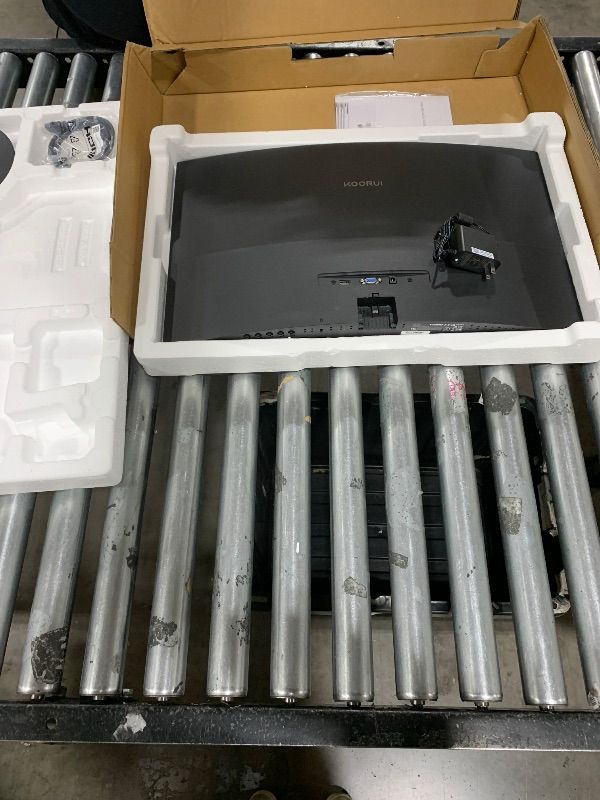 Photo 1 of KOORUI 27 Inch Curved Monitor FHD 1080P 75Hz Gaming Monitors Computer Monitor with HDMI VGA,Tilt Adjustable,1500R, Eye Care, Black, 27N5CA