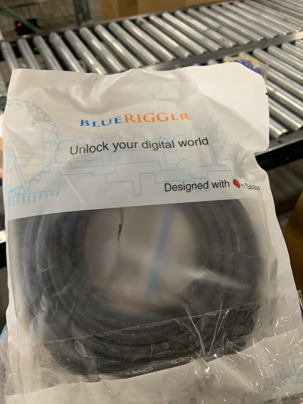 Photo 1 of BlueRigger RCA Audio Subwoofer Cable (25FT, Dual Shielded with Gold Plated RCA to RCA Connectors) – for Subwoofer, Amplifier, Home Theater