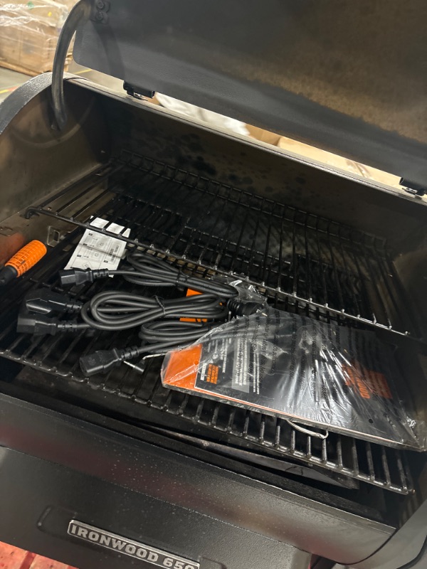 Photo 3 of Traeger Grills Ironwood 650 Electric Wood Pellet Grill and Smoker, Black, 650 Square Inches Cook Area, 500 Degree Max Temperature, Meat Probe, 6 in 1 BBQ Grill with WiFi and app connectivity