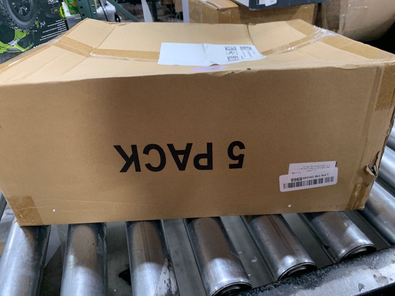 Photo 1 of caktraie 5 Pack Folding Closet Organizers Storage Box, Stackable Plastic Storage Basket, Closet Organizers and Storage Drawer Shelf Storage, Storage Container for Cupboard Kitchen Bathroom, White