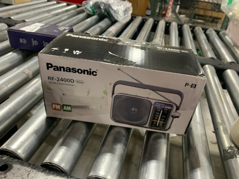 Photo 1 of Panasonic Portable AM / FM Radio, Battery Operated Analog Radio, AC Powered, Silver (RF-2400D)