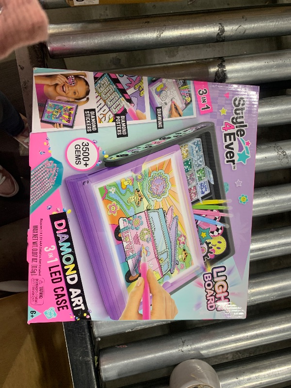 Photo 1 of Canal Toys Style 4 Ever Diamond Art Studio. 3 in 1 LED case with Light up Board. Create Drawings, Diamond Posters, and Diamond Stickers. Age 6+