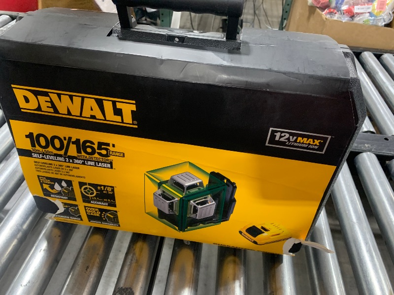 Photo 2 of DEWALT 12V MAX Laser Level, Green Line Laser, 3-Way, 360 Degree Professional Laser, Cordless/Rechargeable (DW089LG)