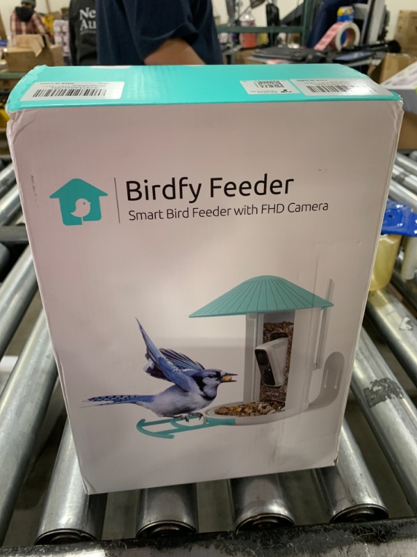 Photo 2 of NETVUE by Birdfy AI Smart Bird Feeder with Camera Solar Powered, AI Auto Capture Each Bird Come & Identify 6000+ Bird Species, Cloud Store Bird Videos & Birdwatching On Live, Ideal Gift (Blue)