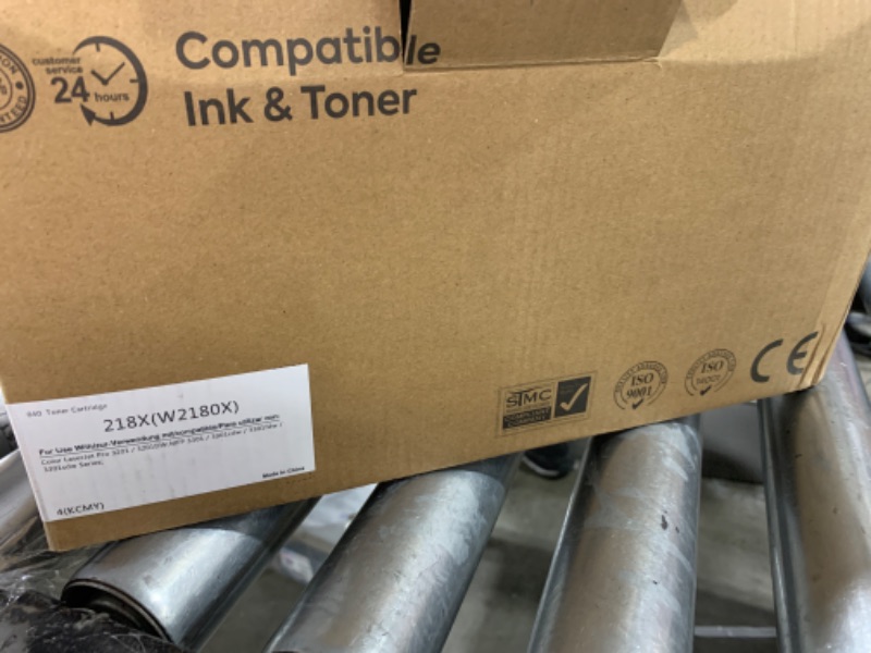 Photo 4 of 218A Toner Cartridges 4 Pack (NO CHIP) Compatible Replacement for HP 218A 218X W2180A W2181A W2182A W2183A Works with HP Color Pro 3201 MFP 3301 Series 3201dw MFP 3301fdw 3301sdw Printer