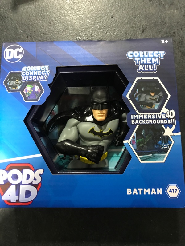 Photo 1 of WOW! PODS 4D DC Batman Toy - Unique Connectable & Collectable Batman DC Action Figures - Wall or Shelf Display Toy Figure, Batman Action Figure, Easter Basket Stuffers, Batman Gifts for Men, DC Toys