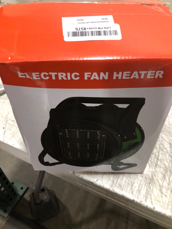 Photo 2 of Outdoor Heaters for Patio - Garage Heater 1500W 3 Mode Electric Heater 3s Fast Heating, Overheat Protection Portable Heater for Greenhouse Garage Patio, Outdoor, Green