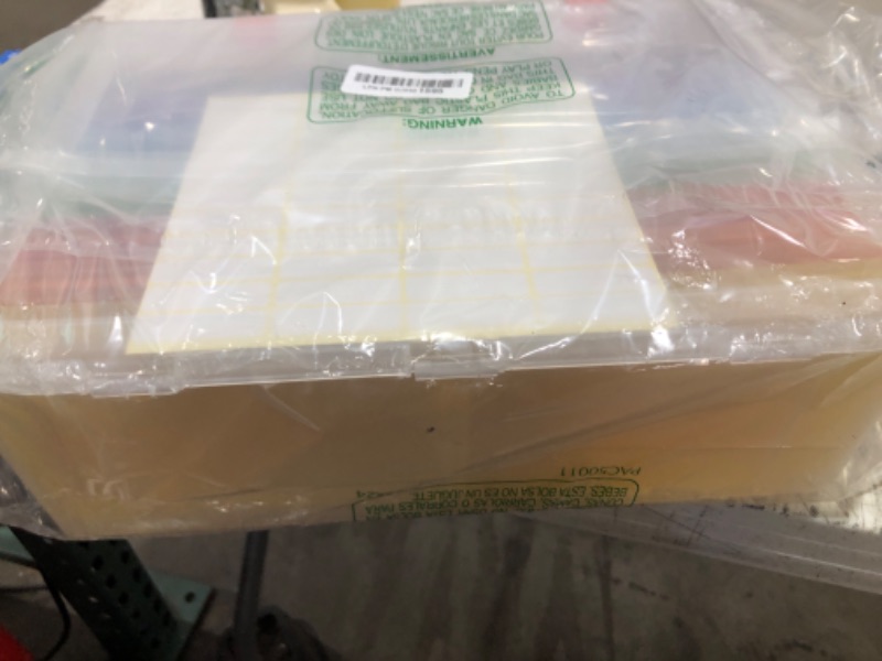 Photo 1 of Photo Storage Box 4x6, 18 Inner Photo Case Large Photo Organizer Acid-Free Photo Box Storage Photo Keeper Photo Storage Case, Plastic Craft Storage Box for Photo Stickers Stamps Seeds (9 Colors)