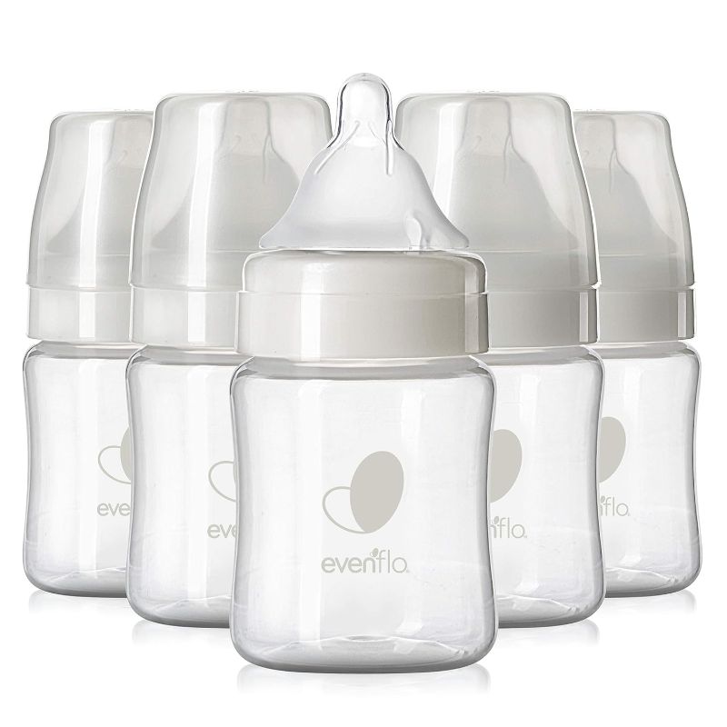 Photo 1 of Evenflo Feeding Premium Proflo Venting Balance Plus Wide Neck Baby, Newborn and Infant Bottles - Developed by Pediatric Feeding Specialists - 5 Ounce (Pack of 6)