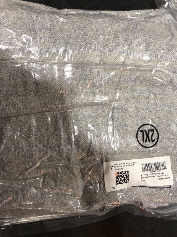 Photo 1 of SHEWIN Cardigan Sweaters for Women Lightweight Long Sleeve Knit Cardigans Spring Sweaters for Women 2025 Grey XX-Large