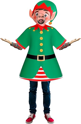 Chuarry Adult Christmas Costume Men Christmas Tree Gingerbread Man ...