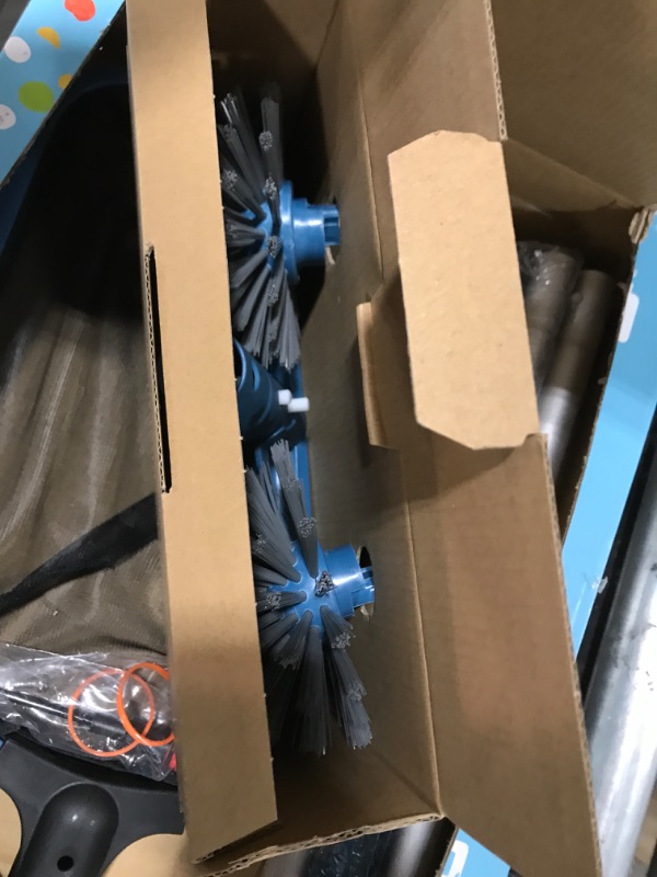 Photo 1 of Sepetrel Deluxe Swimming Pool Cleaning Kit Including Half-Deep Fine Mesh Pool Leaf Skimmer Net,12" Round Pool Brush Head & 70.5" Pole, for Above Ground Pools,Ponds,Spas,Hot Tubs