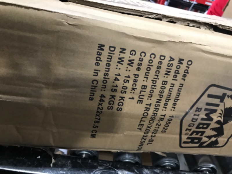 Photo 1 of TIMBER RIDGE 400L Large Capacity Folding Double Decker Wagon with Brakes, 54" Extra Long Extender Wagon Cart, 450lbs Heavy Duty Collapsible Wagon, All-Terrain Big Wheels for Camping, Sports, Shopping