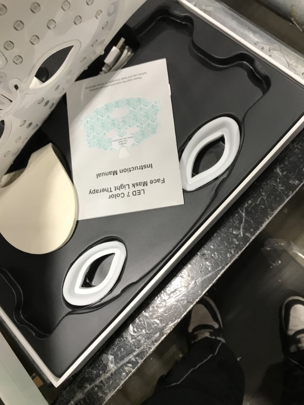 Photo 1 of Red Light Therapy Mask for Face, 7 Colors LED Face Mask Light Therapy At Home, Led Face Mask Light Therapy, Green