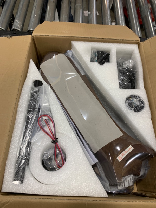 Photo 1 of Neatmeat 36 Inch Solid Wood Ceiling Fan No Light,Propeller Outdoor Ceiling Fans Without Lights with Wall Switch and Remote Control,Quiet DC Motor,3 Blades Ceiling Fan for Patios,Living Room,Bedroom