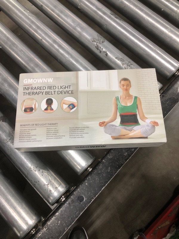 Photo 1 of Red Light Therapy Belt, Infrared Light Therapy for Body, Wearable Wrap with Timer for Back Shoulder Waist Muscle Pain Relief, Improve Joint Inflammation, Red Light Therapy for Body