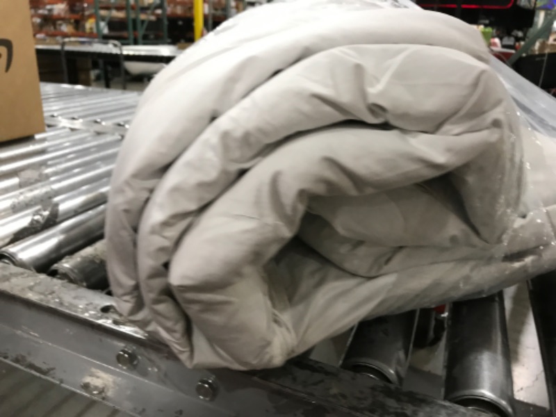 Photo 1 of Uniency Feather Down Comforter Oversized King Size, 120x98 Inches All Season White Extra Fluffy Oversized King Duvet Insert with Corner Tabs, Hotel Bedding Comforter, Machine Washable (74 Oz)