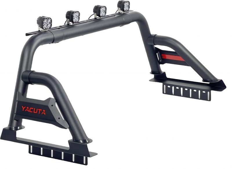 Photo 1 of Roll Bar for Full Size Pickup Truck, No Drill Installation,Not obstruct Factory 3rd Brake Lights, with Light Mount on top .Compatible with F150/250, Ram1500/2500, Tundra, Silverado, Sierra