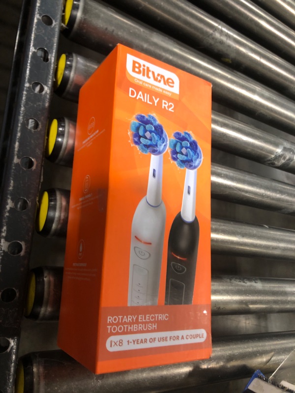 Photo 2 of Bitvae Rotating Electric Toothbrush 2 Packs for Adults with Pressure Sensor