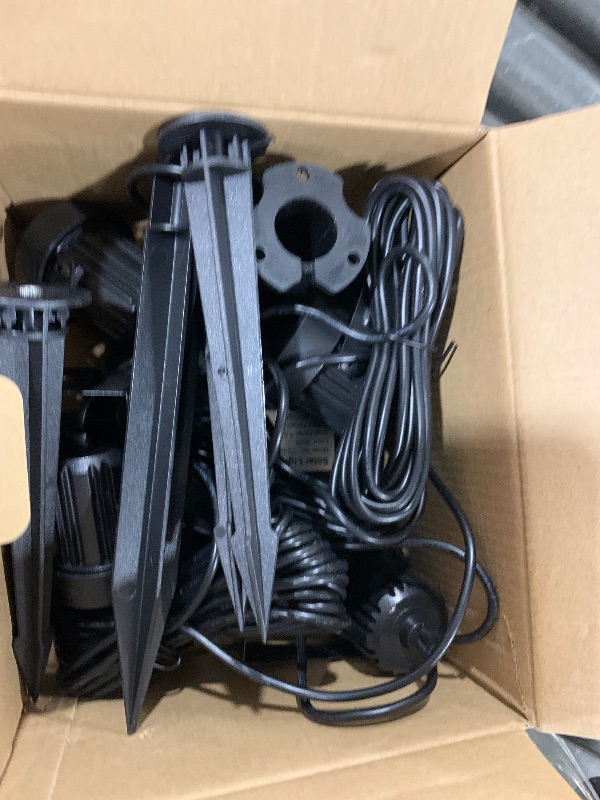 Photo 1 of T-SUNUS Solar Spot Lights Outdoor Color Changing, Solar Landscape Spotlights RGB Lighting Waterproof IP65 Wall Lamp 9.8ft Cable for Patio, Pathway, Yard, Garden, Holiday Decoration (Multi-Color)