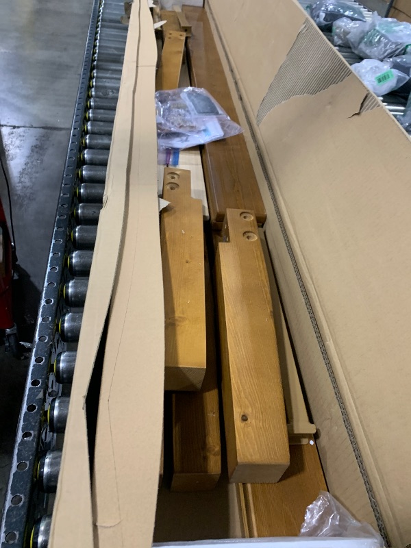 View 2 of Mellow Naturalista Classic 16 Inch Solid Wood Platform Bed with Wooden Slats, Natural Pine, Full