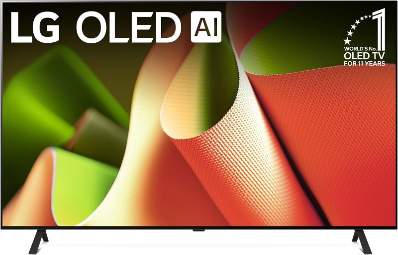 Photo 1 of LG 77-Inch Class OLED B4 Series Smart TV 4K Processor Flat Screen with Magic Remote AI-Powered with Alexa Built-in (OLED77B4PUA, 2024)